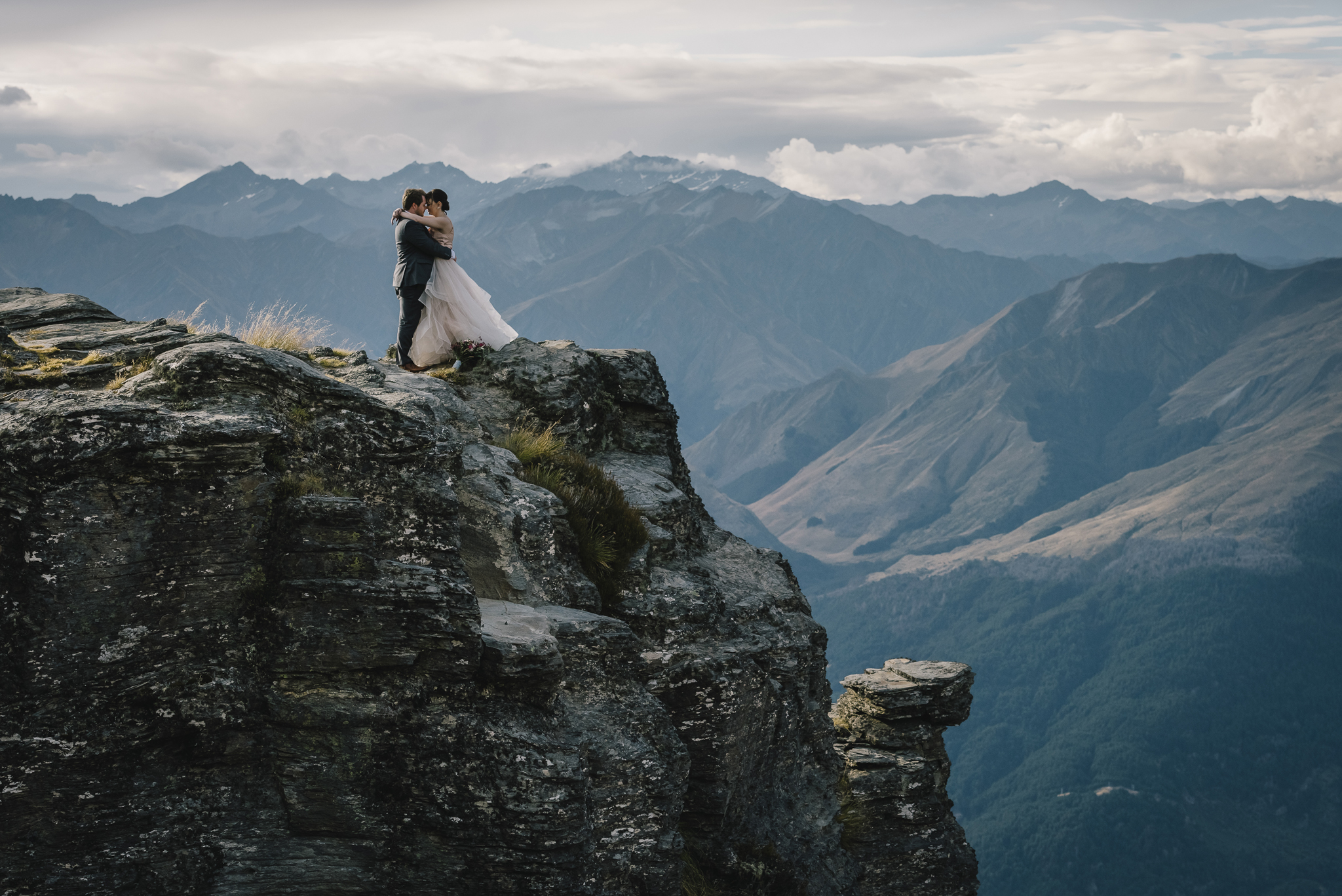 Heli Elopement Wedding Mountain Wedding Queenstown